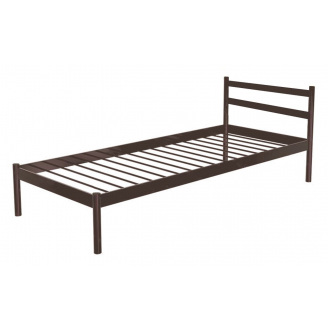Кровать односпальная металлическая Метакам COMFORT-1 200x80 Коричневый