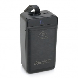 Повербанк Powerbank LIONPATTON L46, 60000mAh, QC3.0, MicroUSB, Type-C, Lighting, 3xUSB, Black, Box