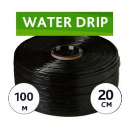 Стрічка емітерна для краплинного поливу WaterDrip 20 см (100м) 0,2мм, Корея
