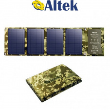 Портативна розкладна сонячна панель ALTEK ALT-28, хакі