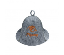 Шапка банная Luxyart Зодиак Рыбы One Size Серый (XL-105)