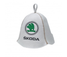 Банная шапка Luxyart Skoda One Size белый LA-690
