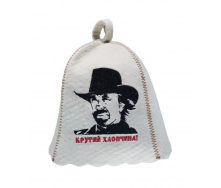 Банная шапка Luxyart Крутий хлопчина One Size белый LС-58