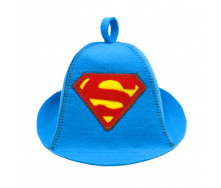 Банная шапка Luxyart SuperMan One Size Синий (XL-459)
