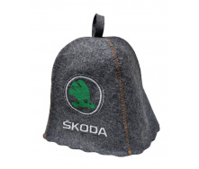 Банная шапка Luxyart Skoda One Size серый LR-958