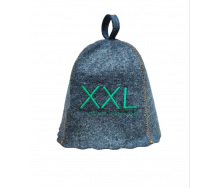 Банная шапка Luxyart One Size XXL розмір має значення натуральный войлок Серый (LA-887)