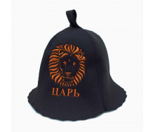 Банная шапка Luxyart Лев One Size черный LA-915