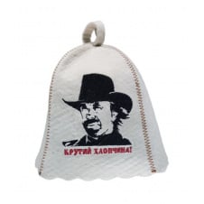 Банная шапка Luxyart Крутий хлопчина One Size белый LС-58
