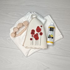 Фото - Подарочный набор для бани Luxyart Маки 4 предмета PU-026 Подарочный набор для бани Luxyart Маки 4 предмета PU-026