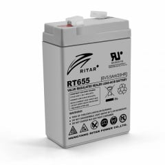 Аккумуляторная батарея AGM Ritar RT655 6V 5.5Ah Рівне