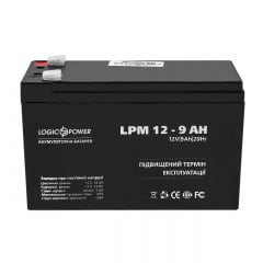 Аккумулятор свинцово-кислотный LogicPower AGM LPM 12 - 9.0 AH Миколаїв
