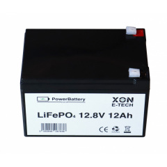Аккумулятор LiFePO4 XON PowerBattery 12.8V 12Ah Черный (XBLFPW12012B 3107) Київ