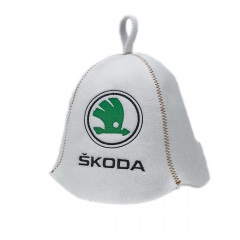 Банная шапка Luxyart Skoda One Size белый LA-690 Киев