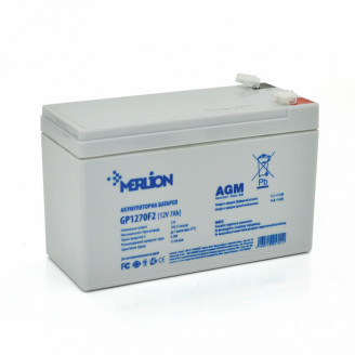 Аккумуляторная батарея Merlion AGM GP1270F2 12V 7Ah