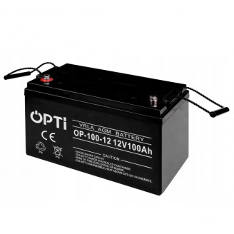 Аккумулятор гелевый Opti AGM 100 Ah 12V Volt Polska