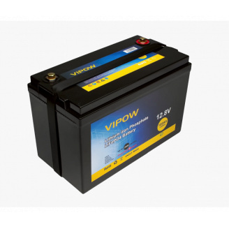 Аккумуляторная батарея Vipow LiFePO4 12.8V 100Ah со встроенной ВМS платой 80A