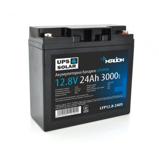 Аккумуляторная батарея Merlion LiFePO4 12.8V 24AH для ИБП