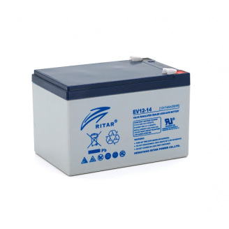 Тяговый аккумулятор RITAR EV12-14 12V 14Ah F2