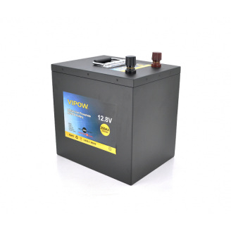 Аккумуляторная батарея Vipow LiFePO4 12.8V 200Ah со встроенной ВМS платой 100A
