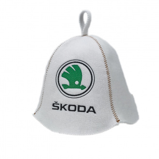 Банная шапка Luxyart Skoda One Size белый LA-690