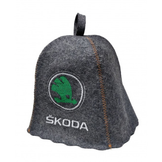 Банная шапка Luxyart Skoda One Size серый LR-958