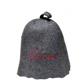 Банная шапка Luxyart Кохана One Size войлок серый LA-793