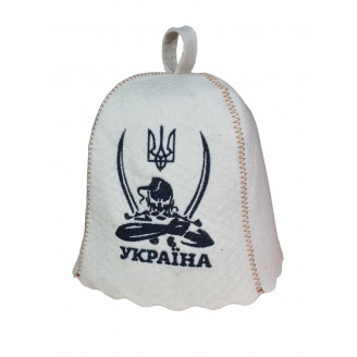 Банная шапка Luxyart Козак One Size белый LA-746