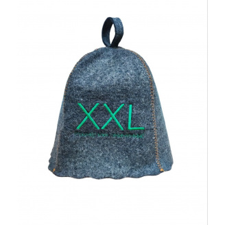 Банная шапка Luxyart One Size XXL розмір має значення натуральный войлок Серый (LA-887)