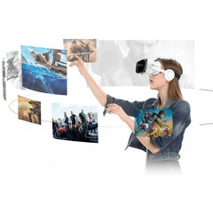 Очки-шлем виртуальной реальности Shinecon VR SC-G04BS Black White Хмельницький