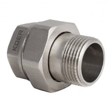 Згін американка прямий Koer KR.341 2 " Сталевий (KR0185)