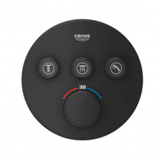 Змішувач для душу Grohe Grohtherm SmartControl, зовнішня частина, чорний матовий (29508KF0)