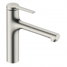 Змішувач для кухні Hansgrohe Zesis M33 з витяжним душем сталь (74801800)