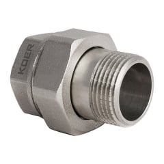 Згін американка прямий Koer KR.341 2 " Сталевий (KR0185) Хмельницький