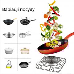 Плита электрическая одноконфорочная No Brand 1000 Вт Черный (RSONIC-BLK-0343) Киев
