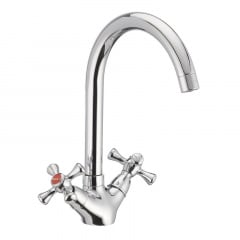 Смеситель для кухни Haiba Smes 275 Хром HB0379 Ровно