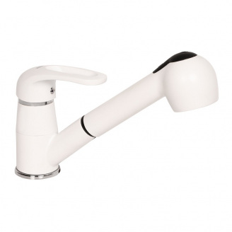 Змішувач для кухні Zerix Z6036-7 Білий ZX0515