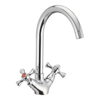 Змішувач для кухні Haiba Smes 275 Хром HB0379