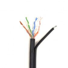 UTP 4*2*0.5-CU PE MT кат.5е (UTP мідь зовнішній з тросом, що несе) бухта 305м