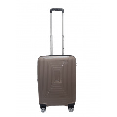 Чемодан дорожный Малый (S) под Ручную кладь Полипропилен Airtex 241 40л 55x39,5x22см Коричневый Дніпро