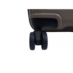 Чемодан дорожный Малый (S) под Ручную кладь Полипропилен Airtex 241 40л 55x39,5x22см Коричневый Дніпро