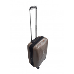Чемодан дорожный Малый (S) под Ручную кладь Полипропилен Airtex 241 40л 55x39,5x22см Коричневый Дніпро