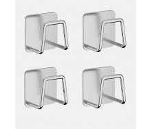 Крючок для кухни из нержавеющей стали держатель ANbeauty 4 шт Silver (AN0103395)
