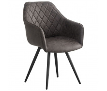 Кресло поворотное AMF Galaktika Черно-коричневый (555353)