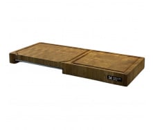 Доска разделочная торцевая двойная с поддоном Gorillas BBQ DS56 700х300х60 мм Коричневый (5497)