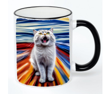 Чашка No Brand Cat 330 мл Разноцветный (chaska-cat-20)