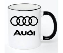 Чашка No Brand Audi 330 мл Белый (chaska-ab-10-3)