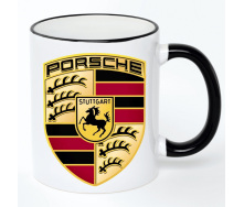 Чашка No Brand Porsche 330 мл Белый (chaska-ab-10-43)