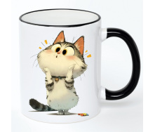 Чашка No Brand Cat 330 мл Разноцветный (chaska-cat-9)