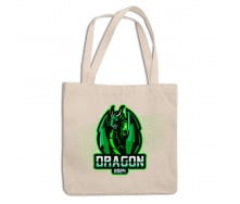 Эко-сумка шоппер с новогодним принтом 