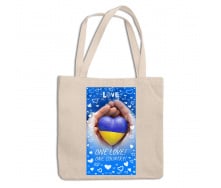 Эко-сумка шоппер с патриотическим принтом 